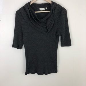 Anthropologie Deletta Connor Cowl Neck Top Size L